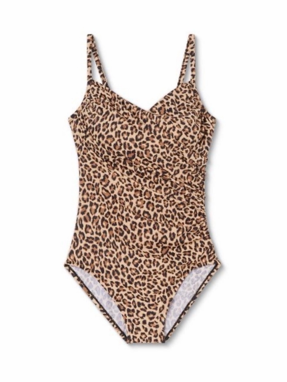 Women's Faux Wrap Over the Shoulder One Piece Swimsuit